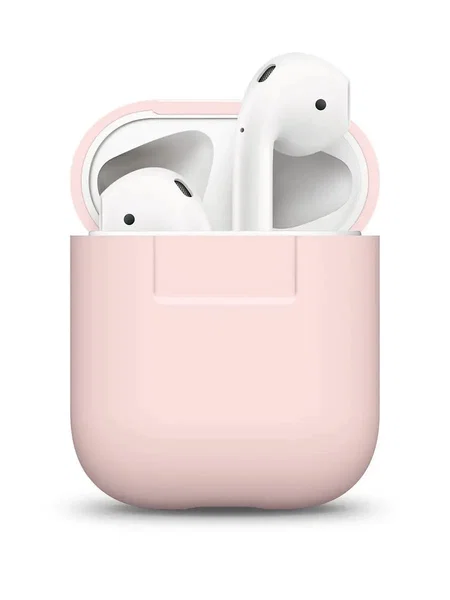 Silicone case for AirPods 1/2 розовый