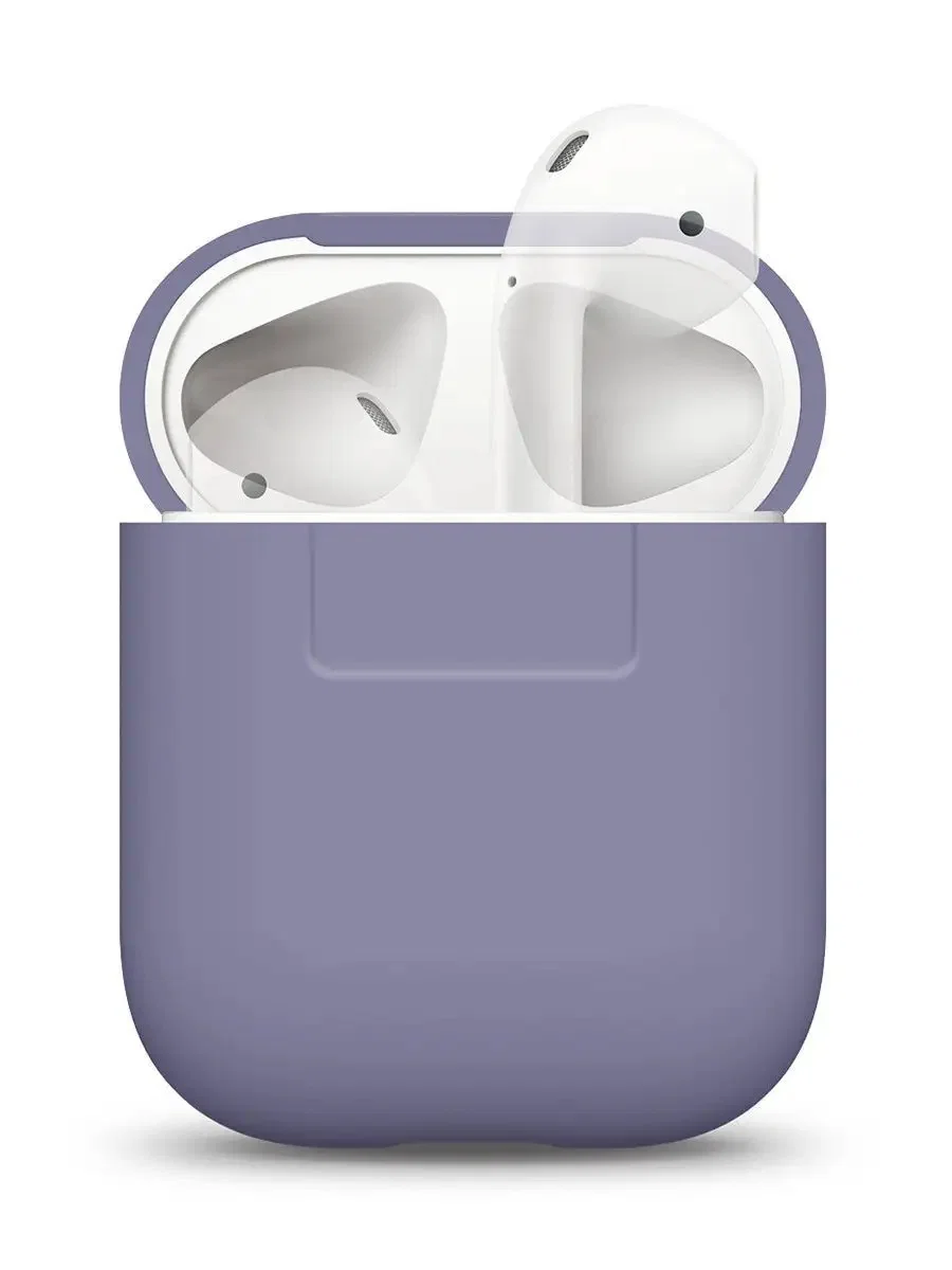 Silicone case for AirPods 1/2 лавандовый