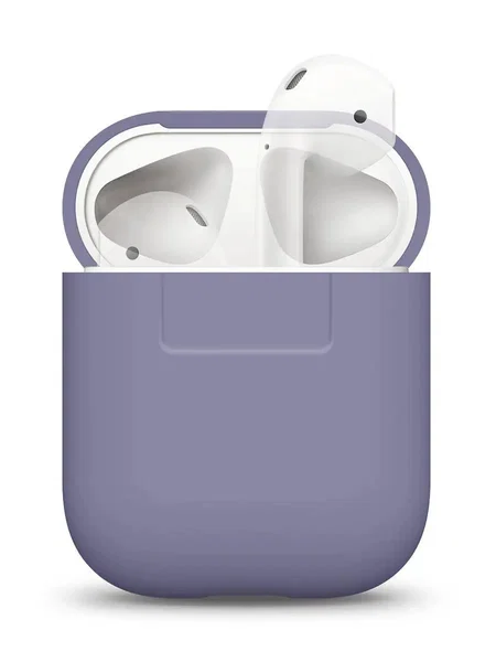 Silicone case for AirPods 1/2 лавандовый