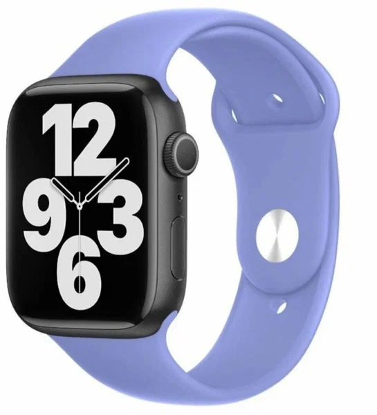 Ремешок силиконовый для Apple Watch 42/44/45/49 лавандовый