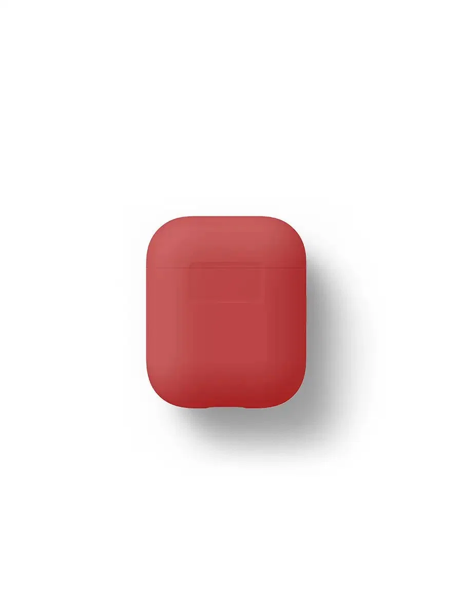 Silicone case for AirPods 1/2 красный