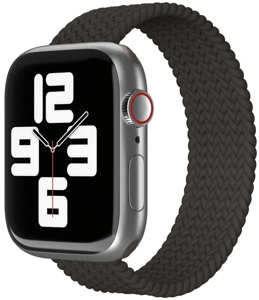 Ремешок нейлоновый плетёный VLP для Apple Watch 38/40/41, 2 шт черный