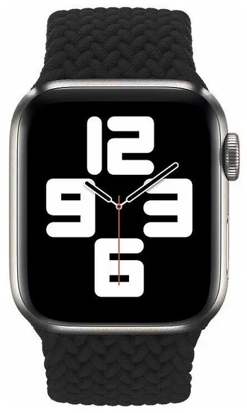 Ремешок нейлоновый плетёный VLP для Apple Watch 38/40/41, 2 шт черный