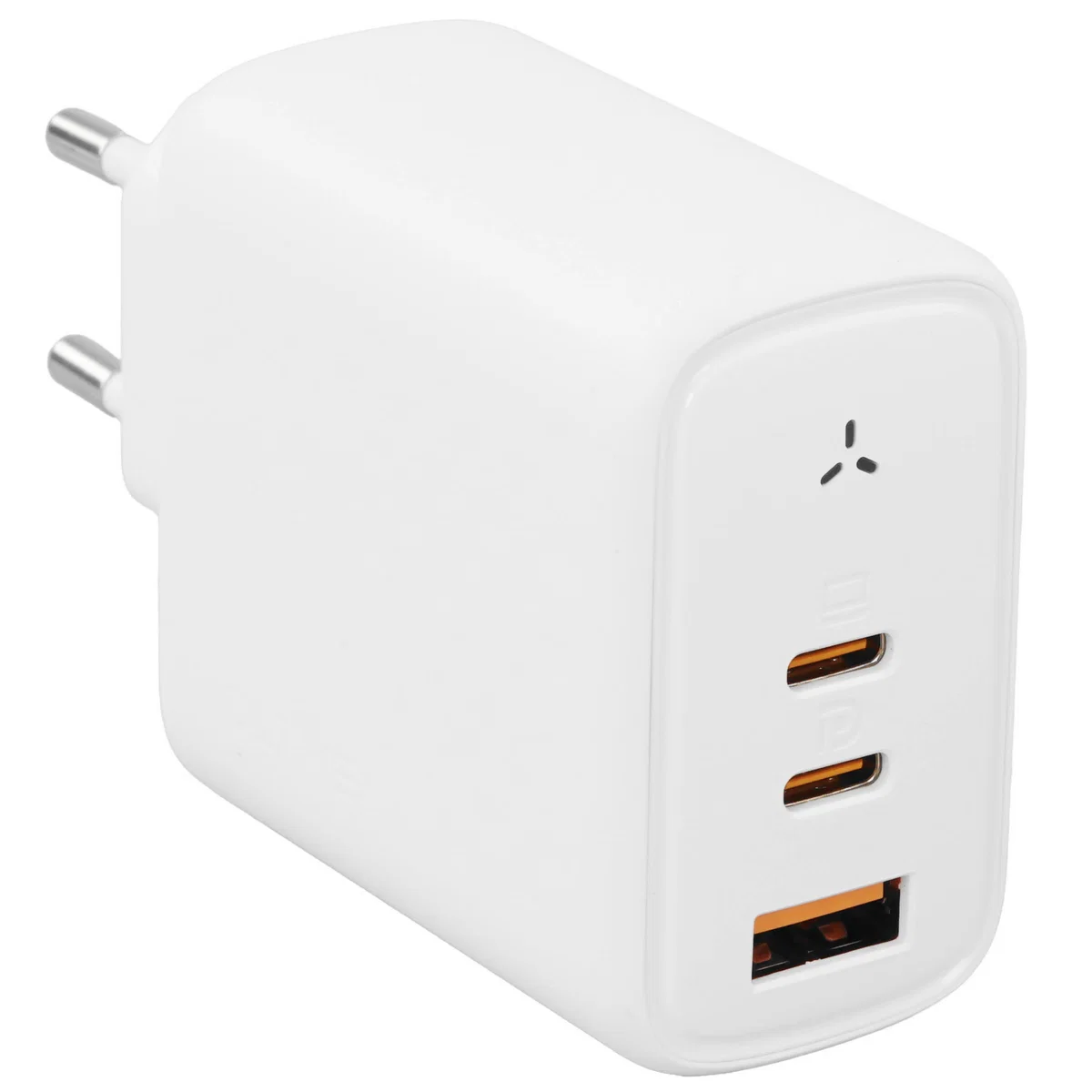 Адаптер VOLTME Revo 67CCA GaN 2xUSB-C + USB-A 67W (White)