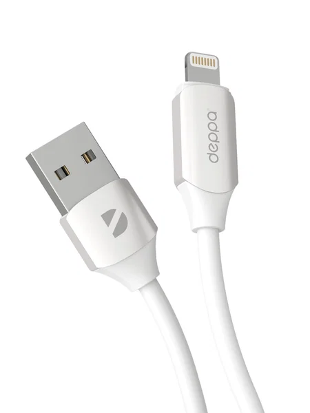 Кабель Deppa Silk USB-A - Lightning, (1,2м) белый