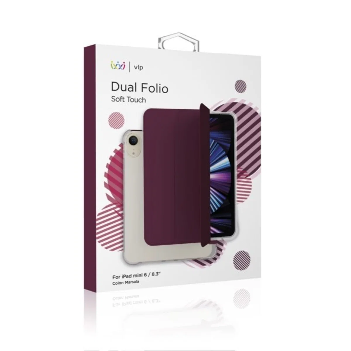 Чехол VLP iPad mini 6/8.3 Marsala