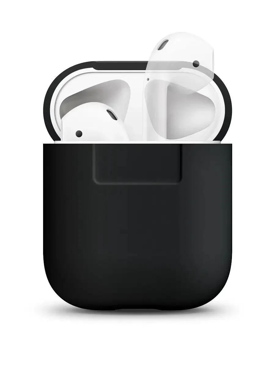 Silicone case for AirPods 2 черный