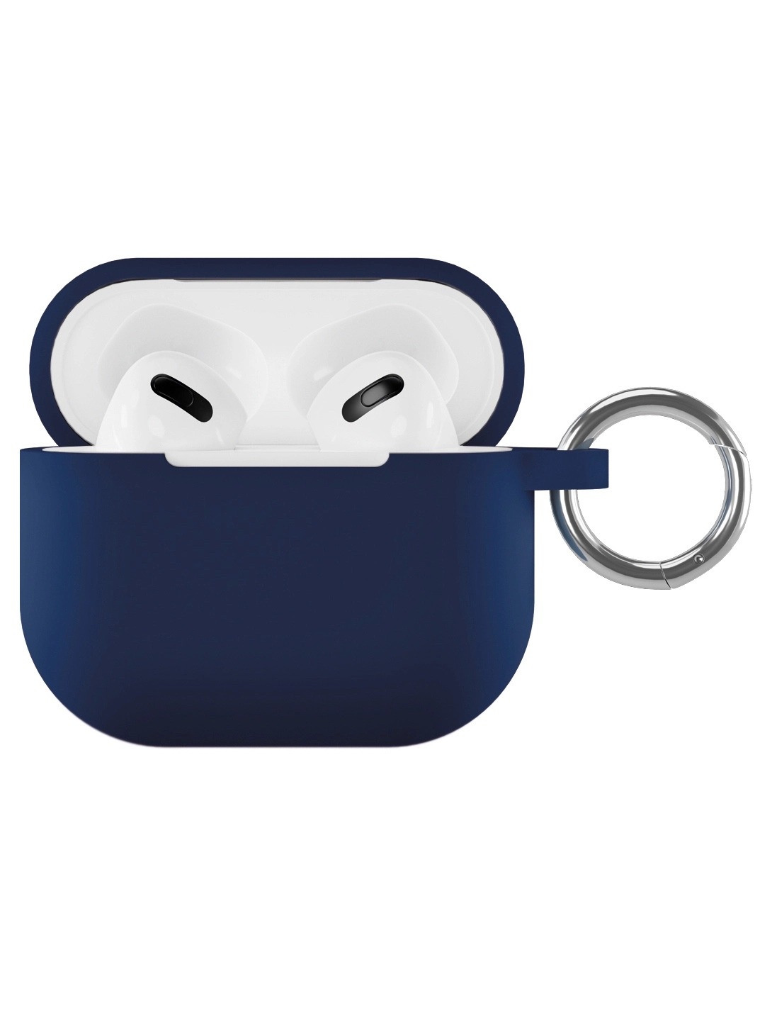 Чехол защитный VLP Soft Touch, с кольцом, для AirPods 3, темно-синий