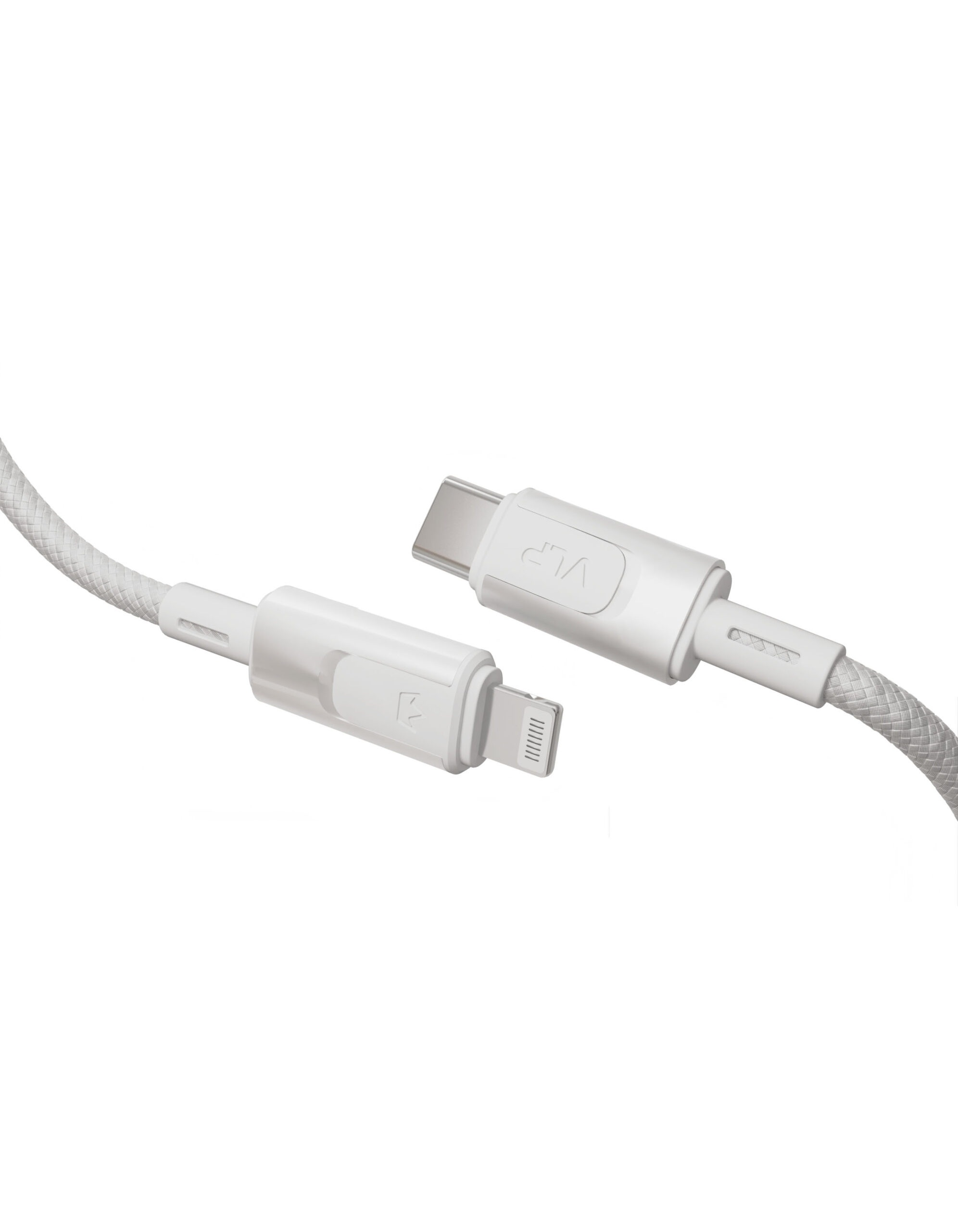 Дата-кабель VLP Force Line 30W USB-C + Lightning, 1.2m, белый