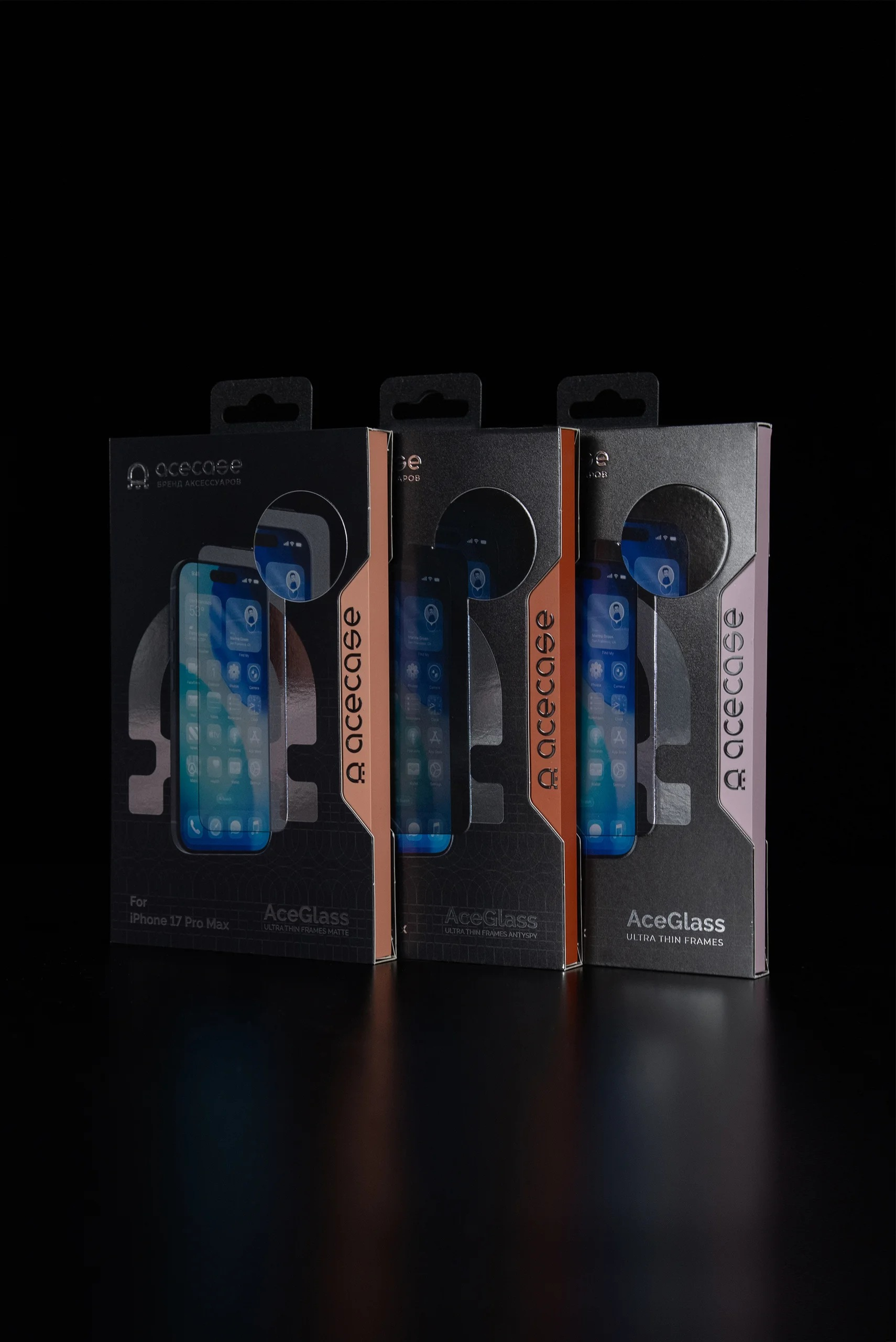 Защитное стекло AceCase для iPhone 17 Pro/17 Pro Max