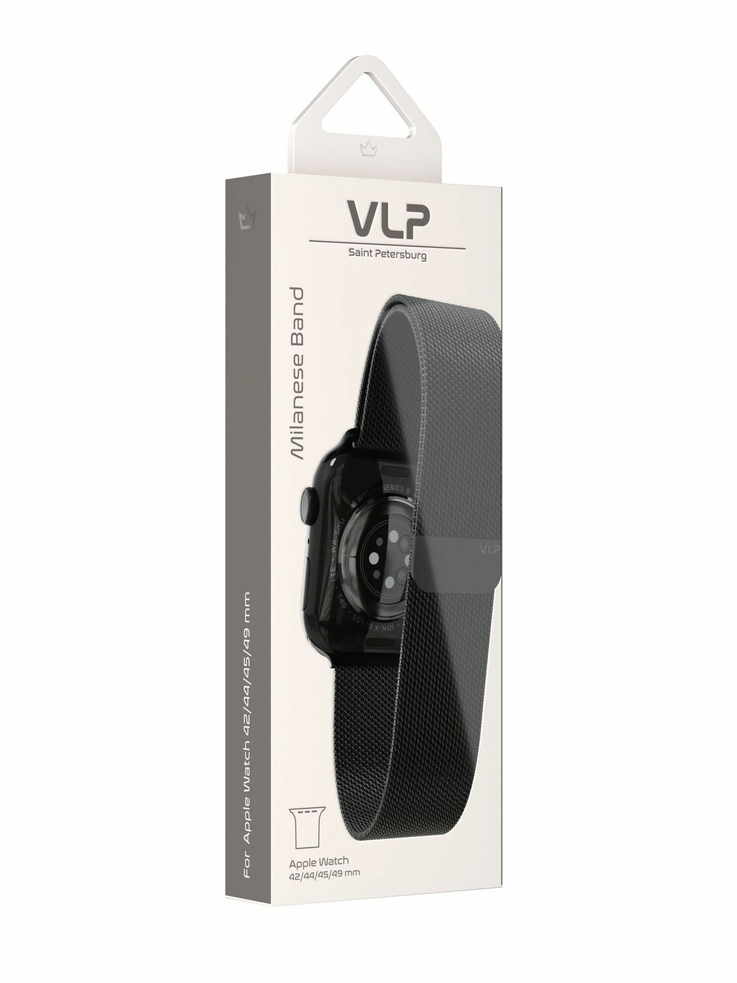 Ремешок миланская петля VLP Milanese Band Pro 42/44/45/46/49 Black
