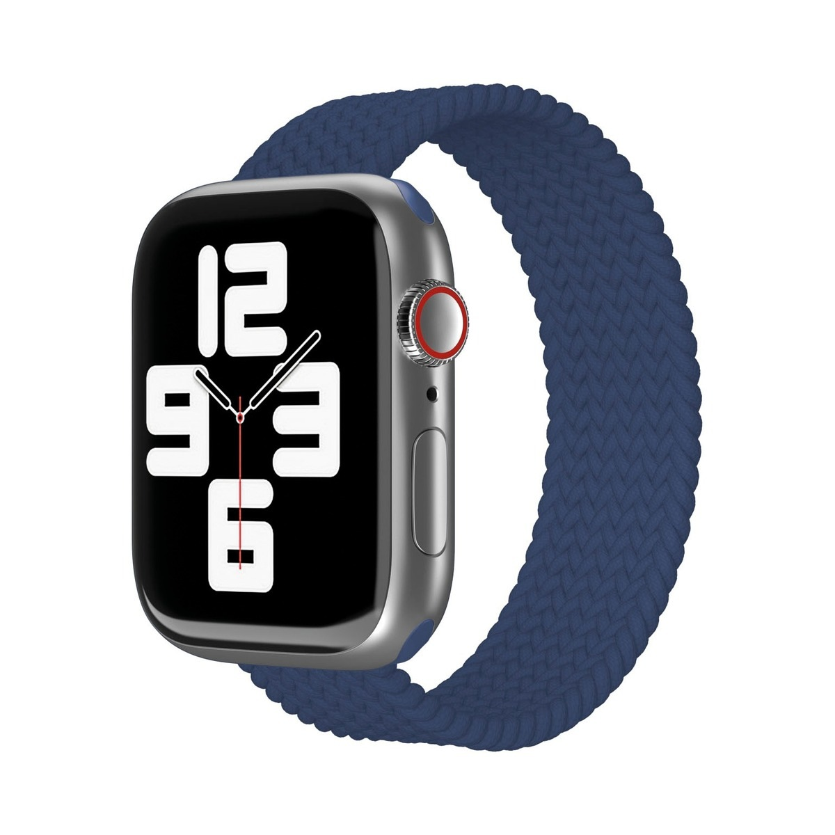 Ремешок нейлоновый плетёный VLP для Apple Watch 42/44/45, 2 шт синий