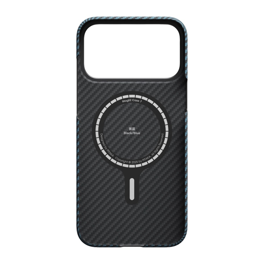 Чехол PITAKA Ultra-Slim Case for iPhone 17 Pro Max (Black/Blue)