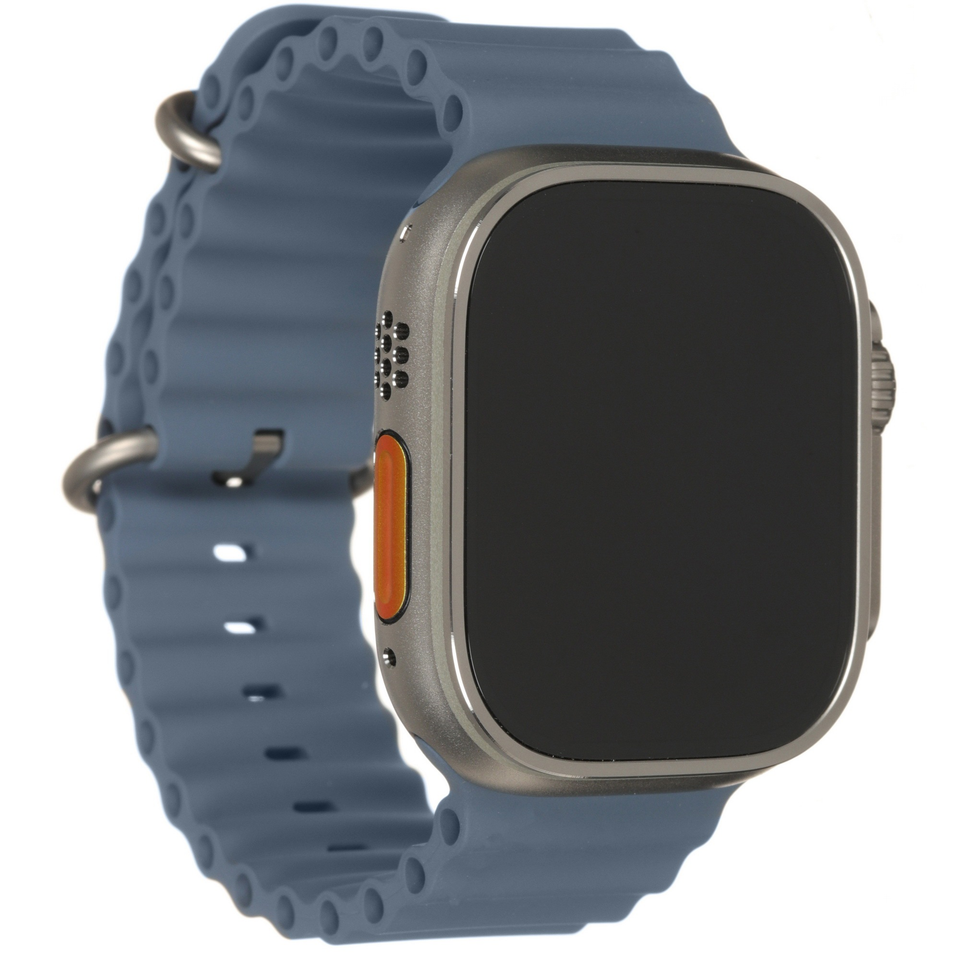 Apple Watch Ultra 3 49mm Natural Titanium Ocean Band Anchor Blue