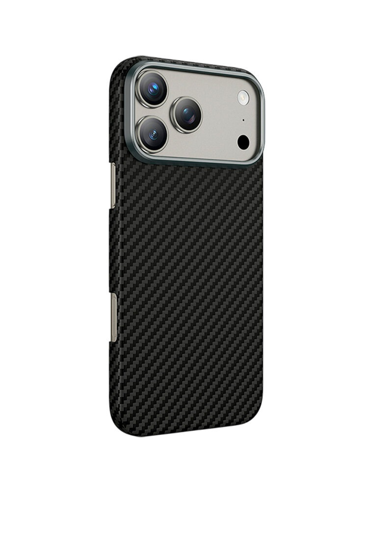 Чехол Kwi-Ni с MagSafe для iPhone 17 Pro Max / 18 Pro Max под карбон черный