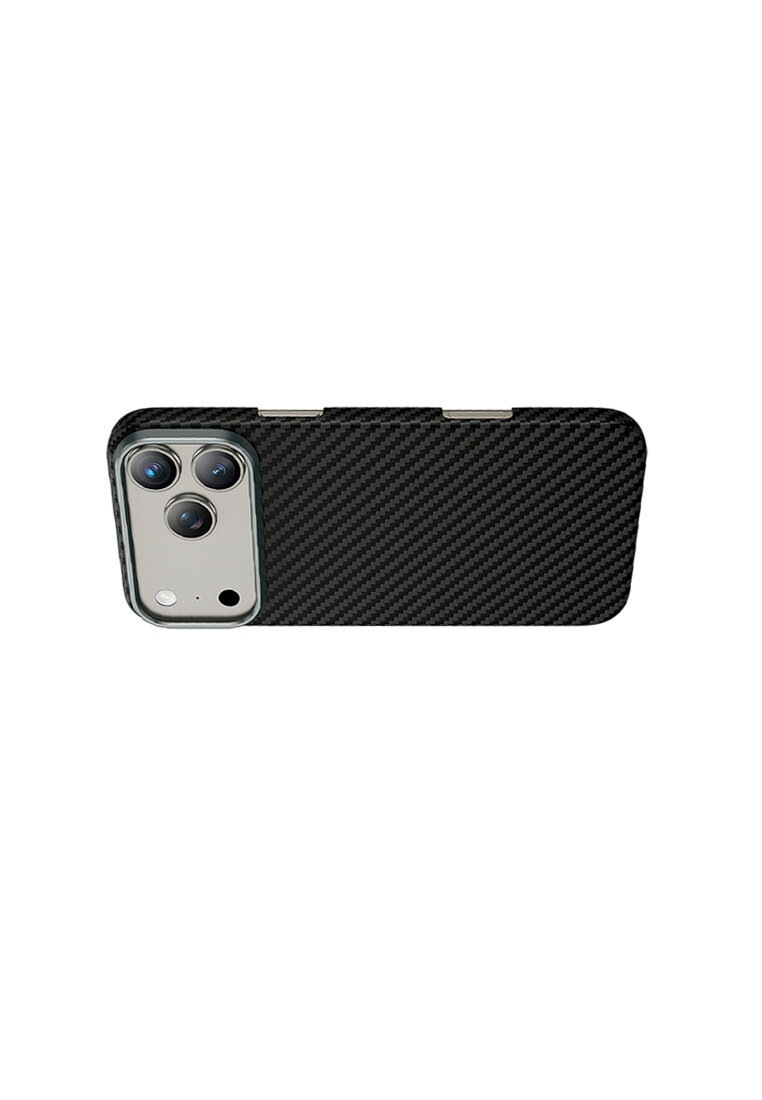 Чехол Kwi-Ni с MagSafe для iPhone 17 Pro Max / 18 Pro Max под карбон черный