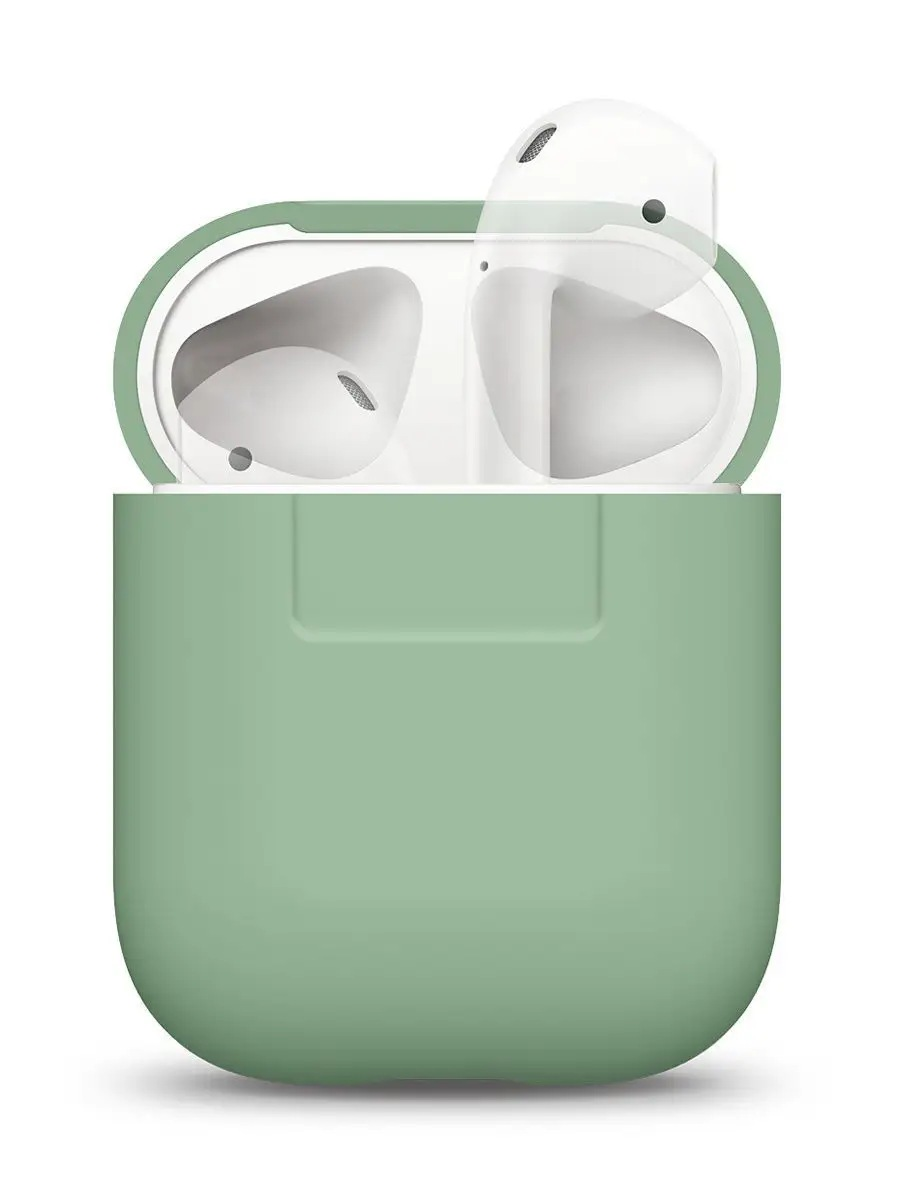 Silicone case for AirPods 1/2 зеленый