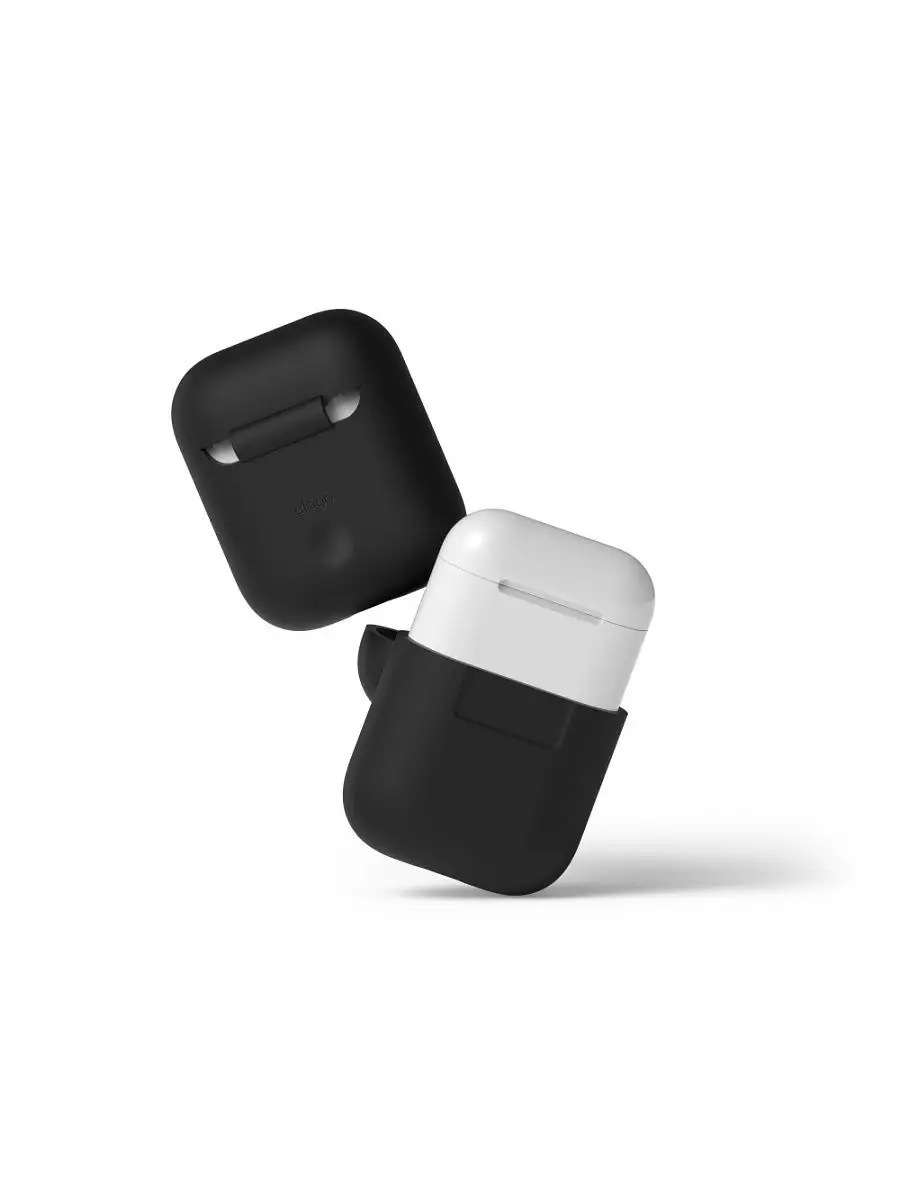 Silicone case for AirPods 1/2 черный