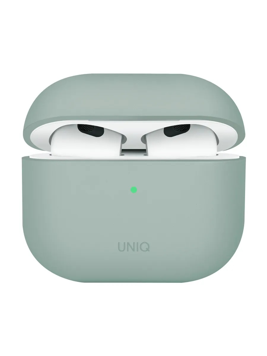 Silicone case for AirPods 4 зеленый