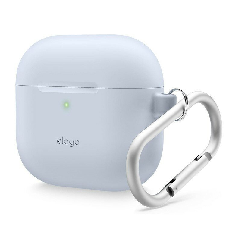 Silicone case for AirPods 4 светло-синий