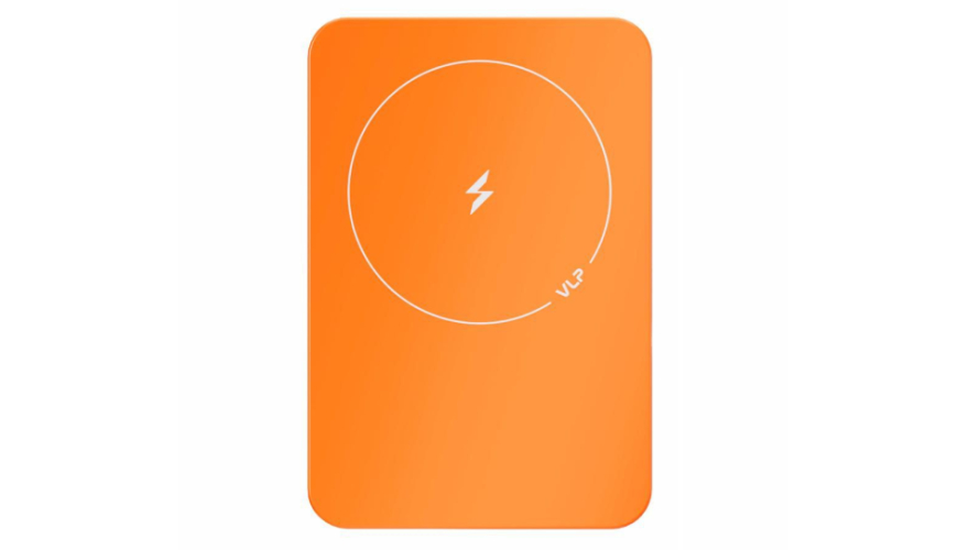 Аккумулятор внешний VLP LITE Power Snap 5000 mAh, 3A, MagSafe, USB-C, оранжевый