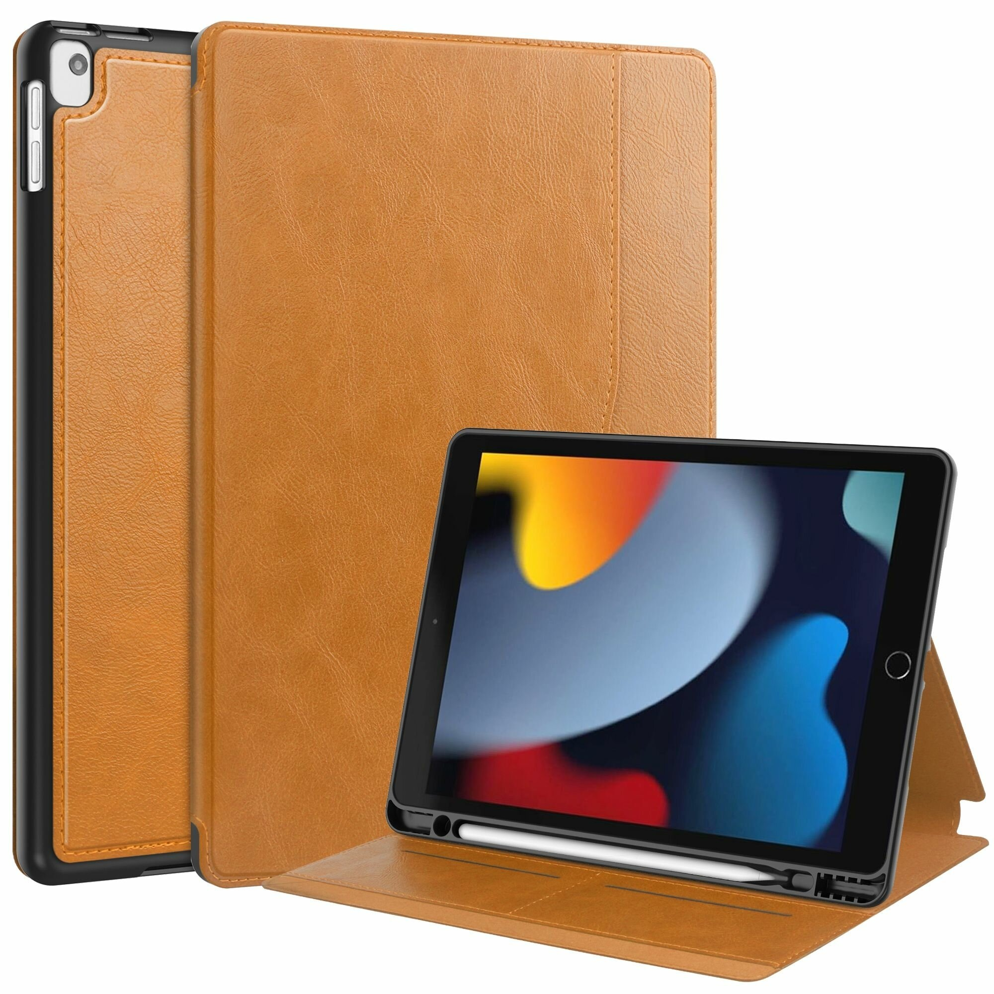 Защитный чехол на iPad 7/8/9 10.2 коричневый