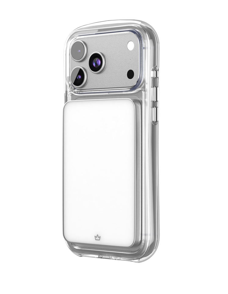 Чехол VLP Bubble Case с MagSafe для iPhone 17 Pro Max, белый