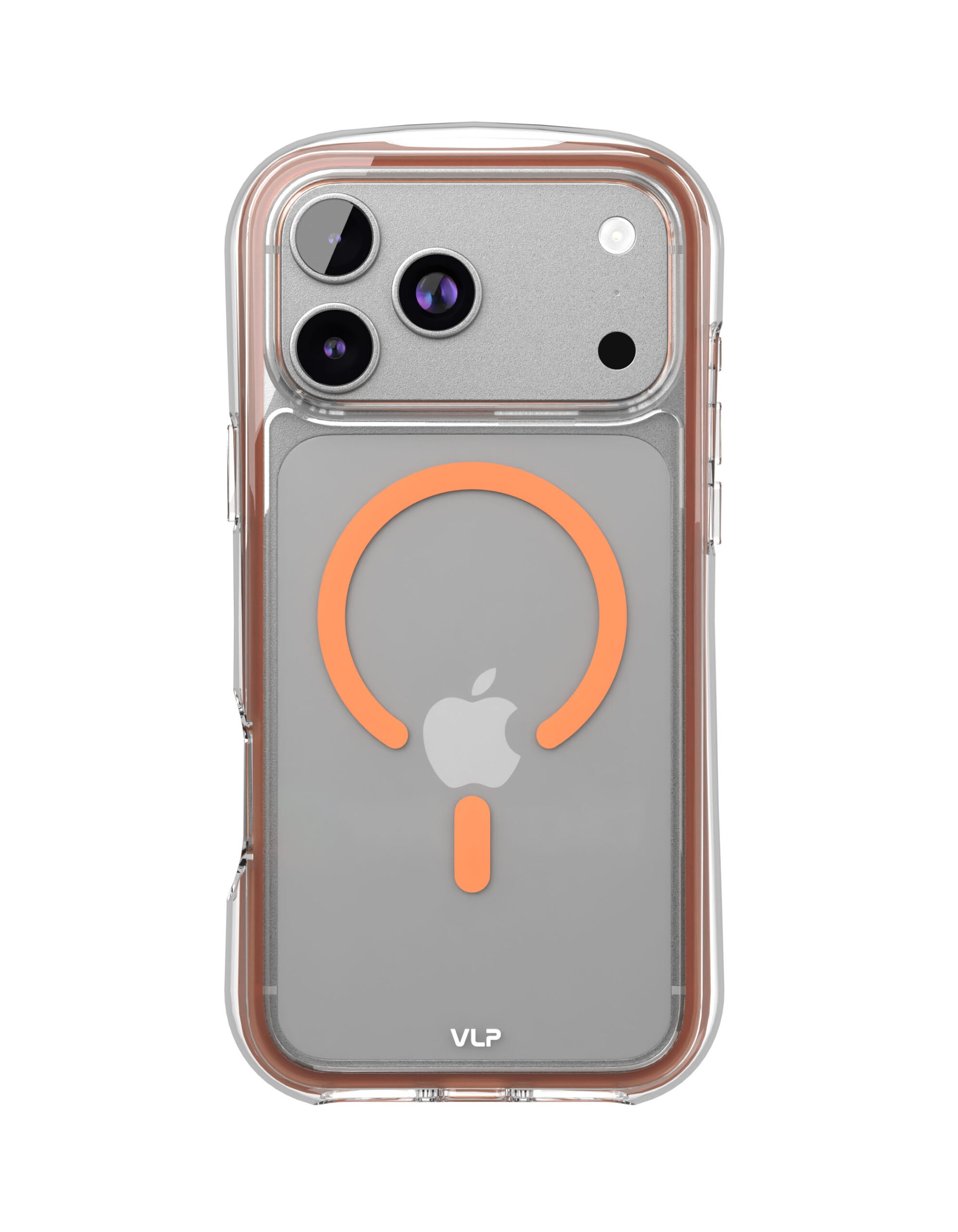 Чехол VLP Bubble Case с MagSafe для iPhone 17 Pro Max, оранжевый