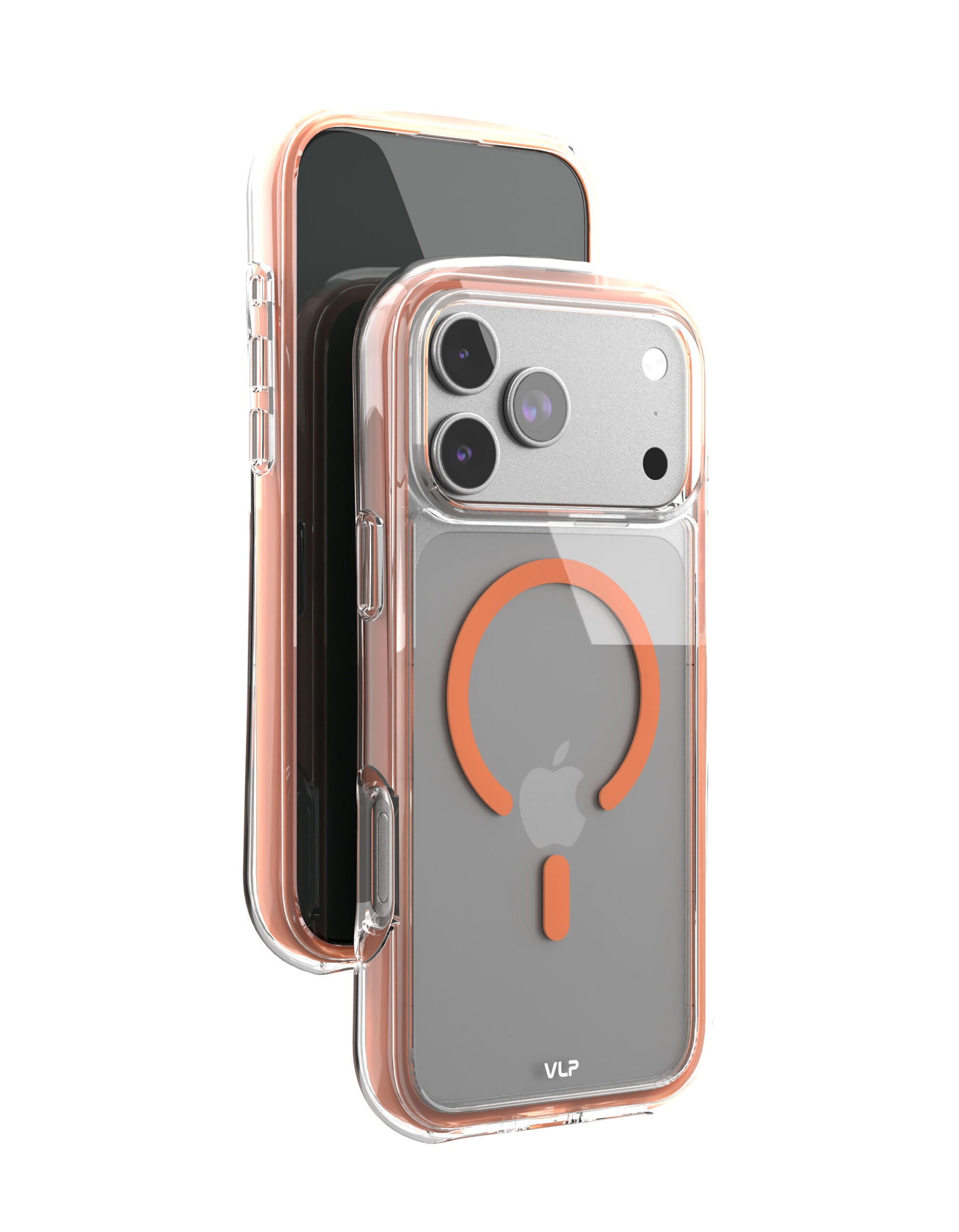Чехол VLP Bubble Case с MagSafe для iPhone 17 Pro Max, оранжевый
