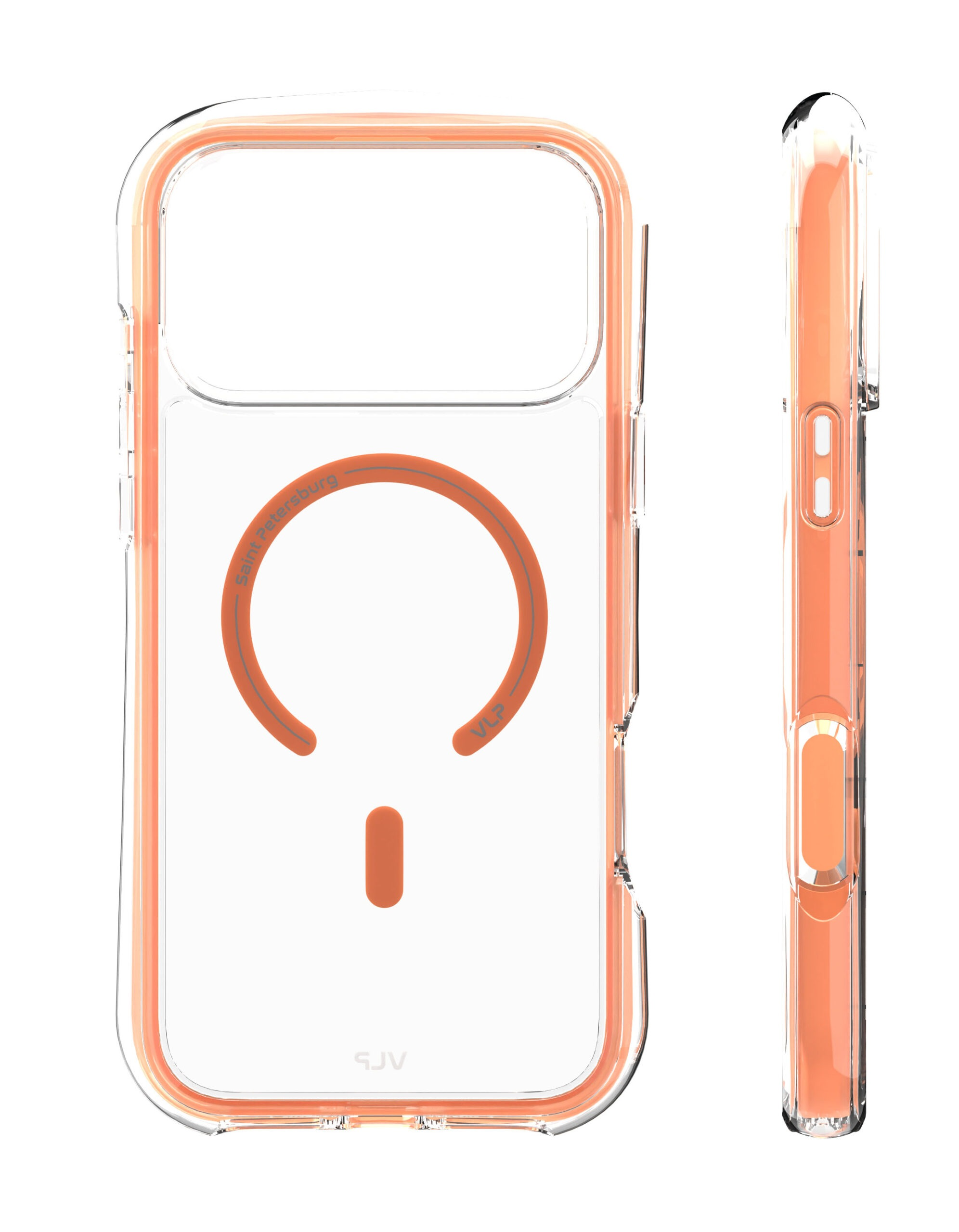 Чехол VLP Bubble Case с MagSafe для iPhone 17 Pro Max, оранжевый