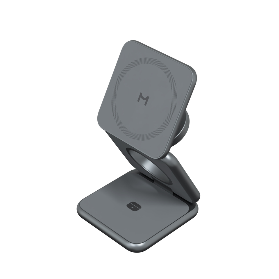 Беспроводная зарядная станция Magssory Fold Pro 3 в 1 MagSafe 15W (Midnight)
