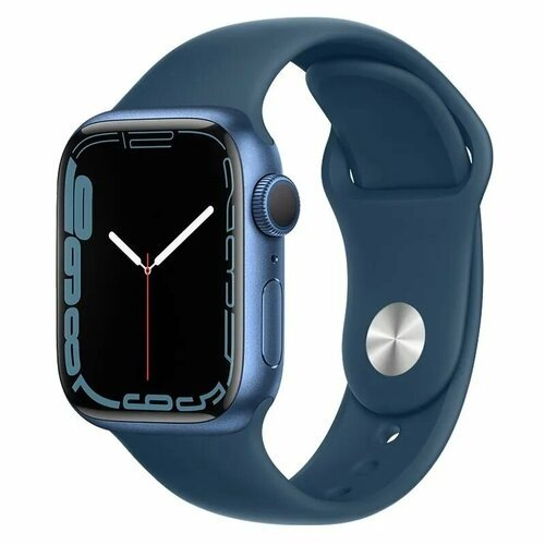 Ремешок силиконовый для Apple Watch 42/44/45/49 синий