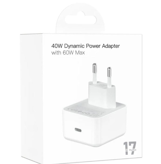 Адаптер USB-C 40W Dynamic Power Adapter Original (White)
