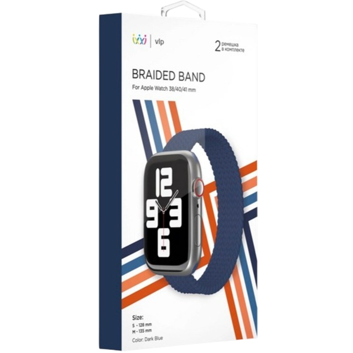 Ремешок нейлон VLP Braided для Apple Watch 38/40/41 синий