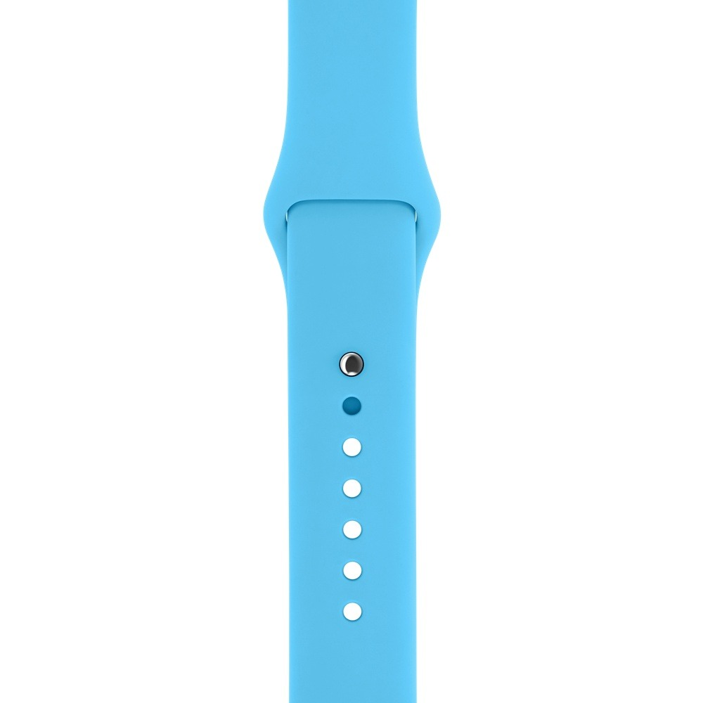 Ремешок силиконовый для Apple Watch 38/40/41, голубой