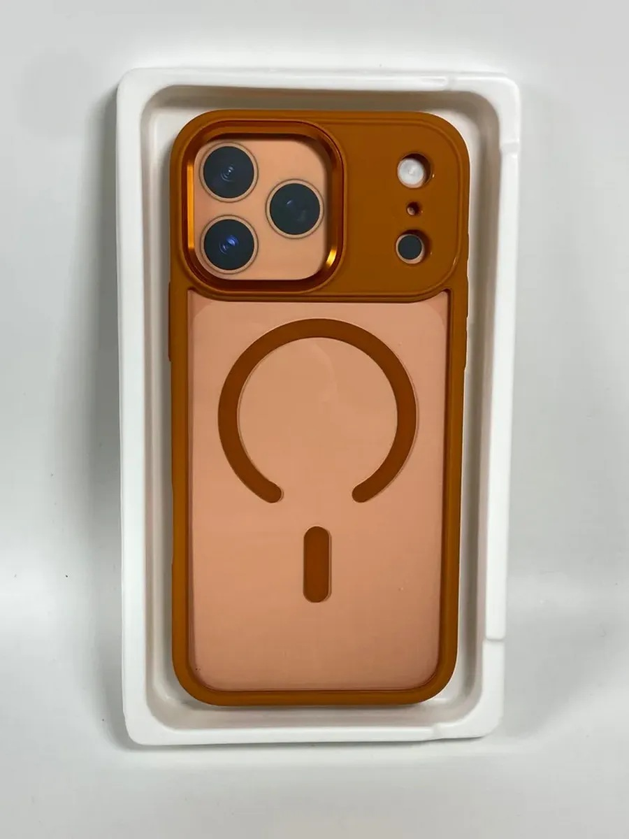 Чехол KEEPHONE Armor Grip MagSafe Clear Case ip 17 Pro Max Orange