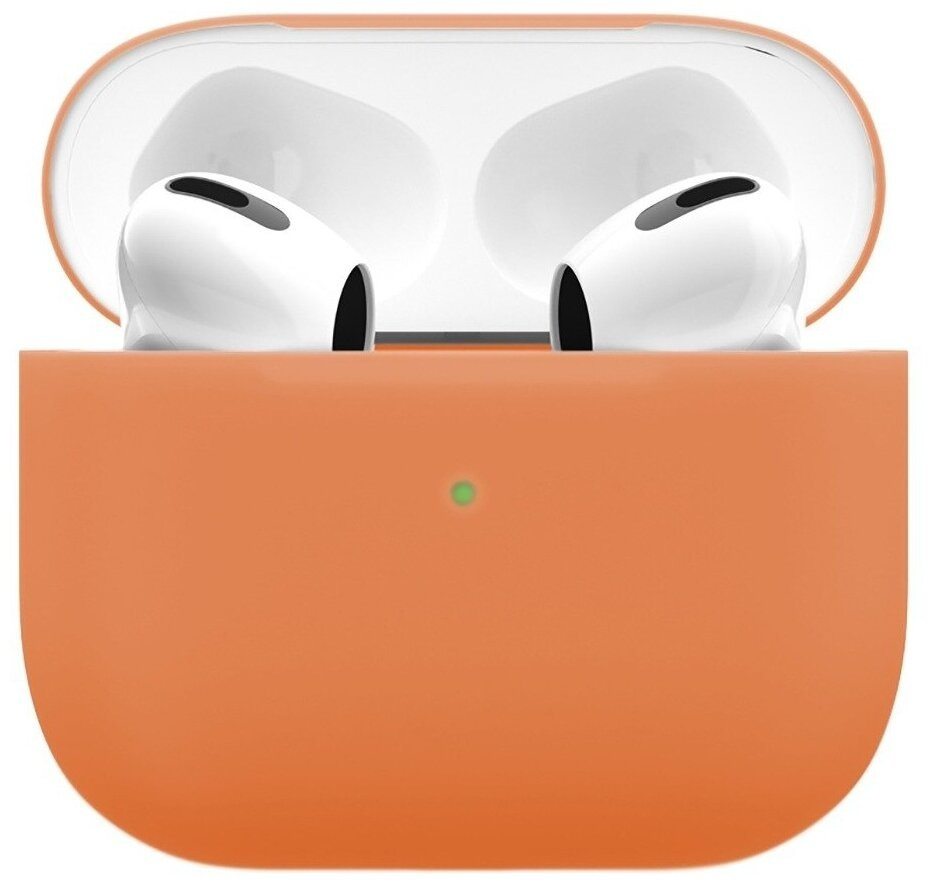 Чехол защитный VLP Soft Touch, без кольца, для AirPods 3 оранжевый