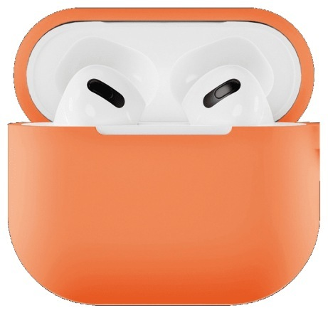 Чехол защитный VLP Soft Touch, без кольца, для AirPods 3 оранжевый