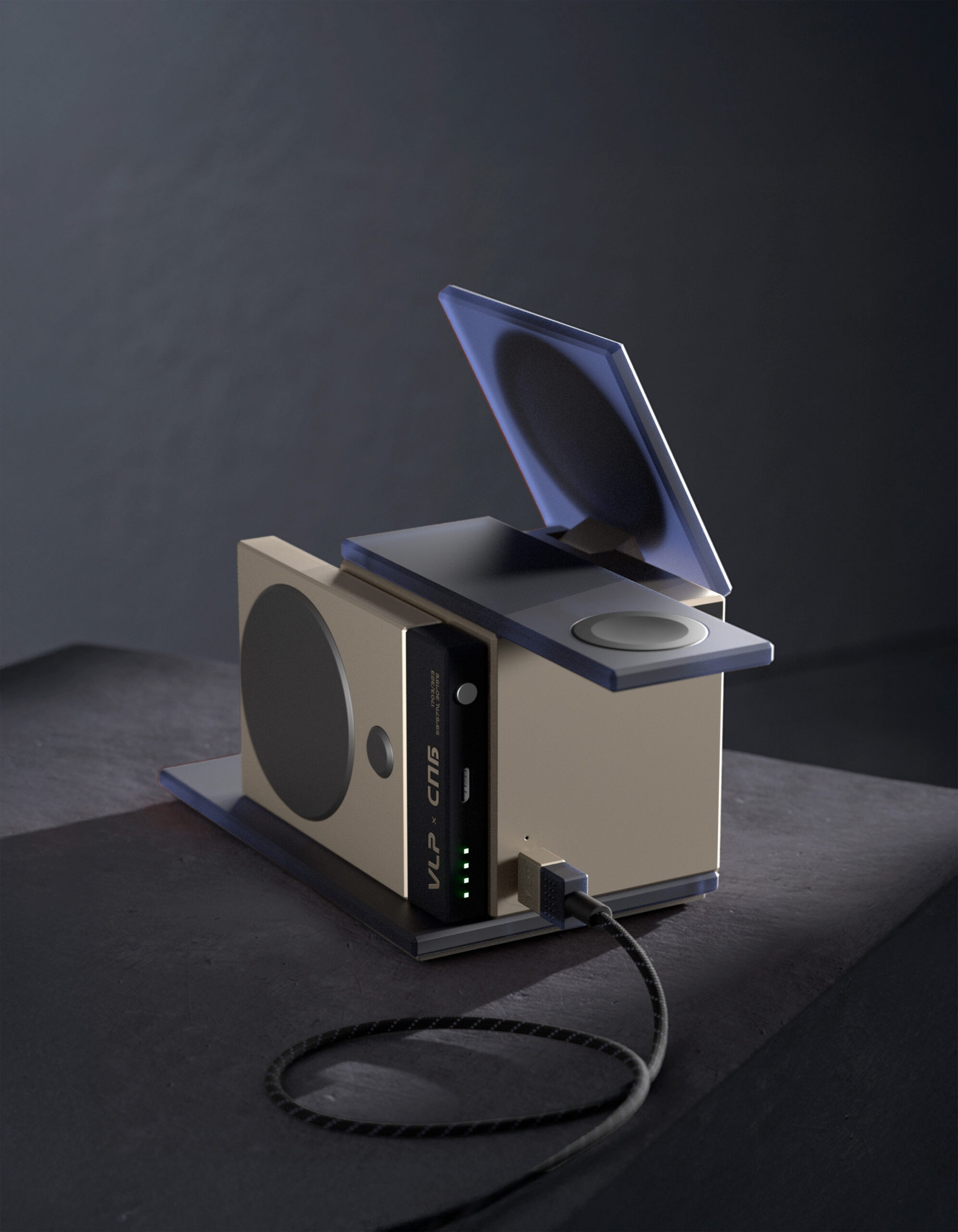 Беспроводная зарядная станция VLP x СПБ NEO 3 в 1 MagSafe 25W (Северное лето)