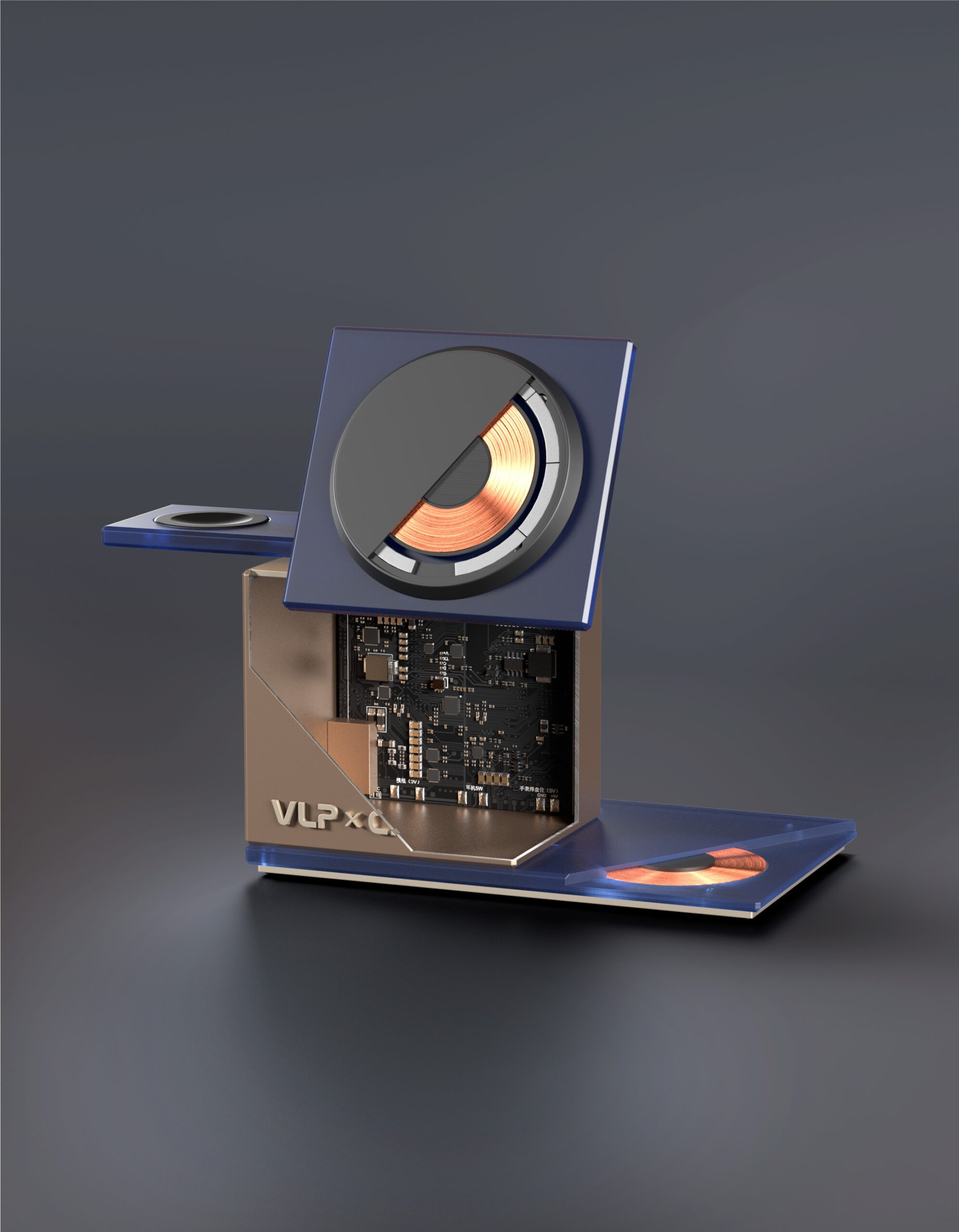Беспроводная зарядная станция VLP x СПБ NEO 3 в 1 MagSafe 25W (Северное лето)
