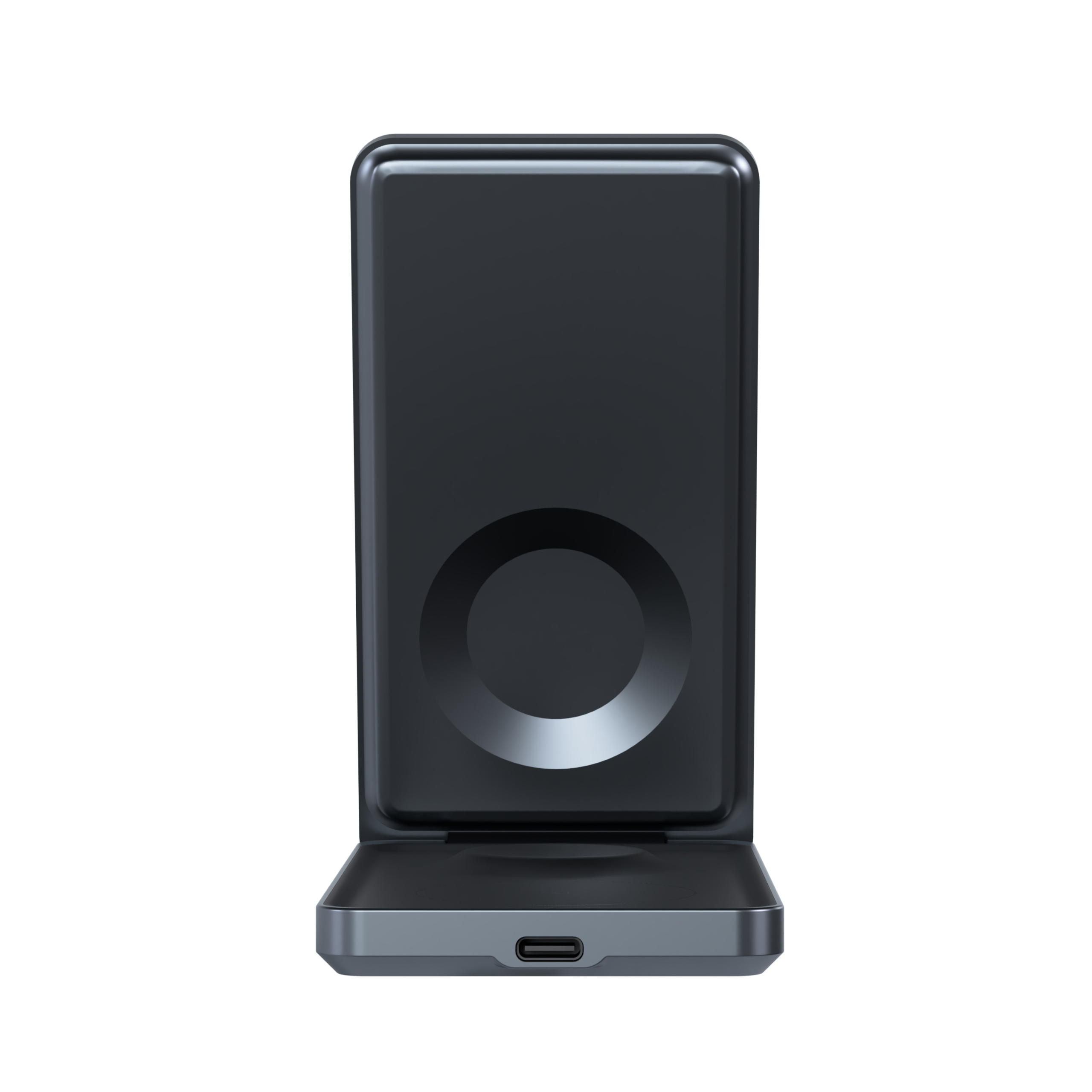 Беспроводная зарядная станция Magssory Flip 3 в 1 MagSafe 15W (Black)