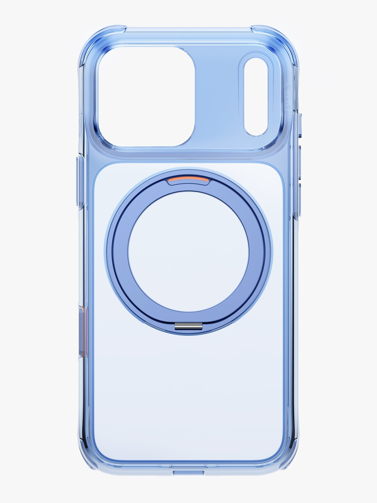 Чехол пластиковый Gabbeen MagSafe с кольцом-подставкой для iPhone 18 Pro max голубой