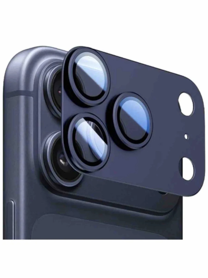 Защитное стекло для камеры Gerlax GG-204 с сеткой для iPhone 17 Pro Max Dark Blue