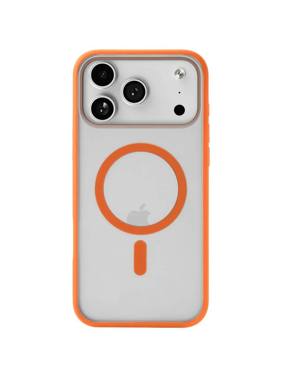 Чехол защитный uBear Cloud Mag Case для iPhone 17 Pro Max, MagSafe, оранжевый
