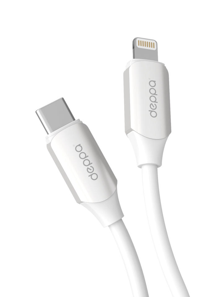 Кабель Deppa Silicone USB-C - Lightning, 1.2m