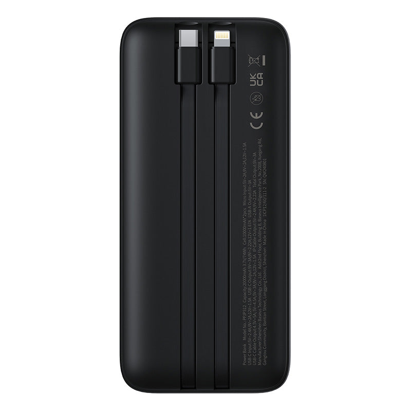 Внешний аккумулятор Baseus Lipow  Dual Cable 22.5w 20.0000 mAh