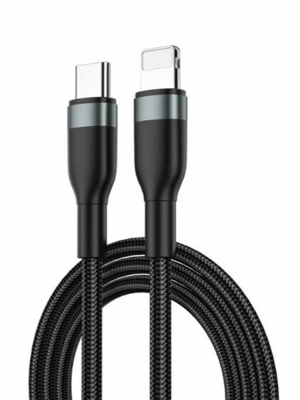 Кабель WIWU Concise USB-C to Lightning 2m 30W Black