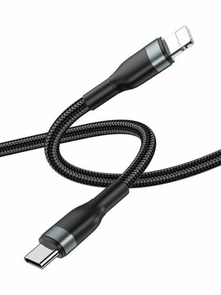 Кабель WIWU Concise USB-C to Lightning 2m 30W Black