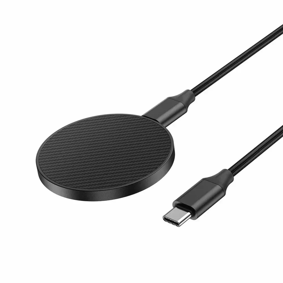 Беспроводное зарядное устройство Wiwu Kevlar MagSafe 15W (Black)