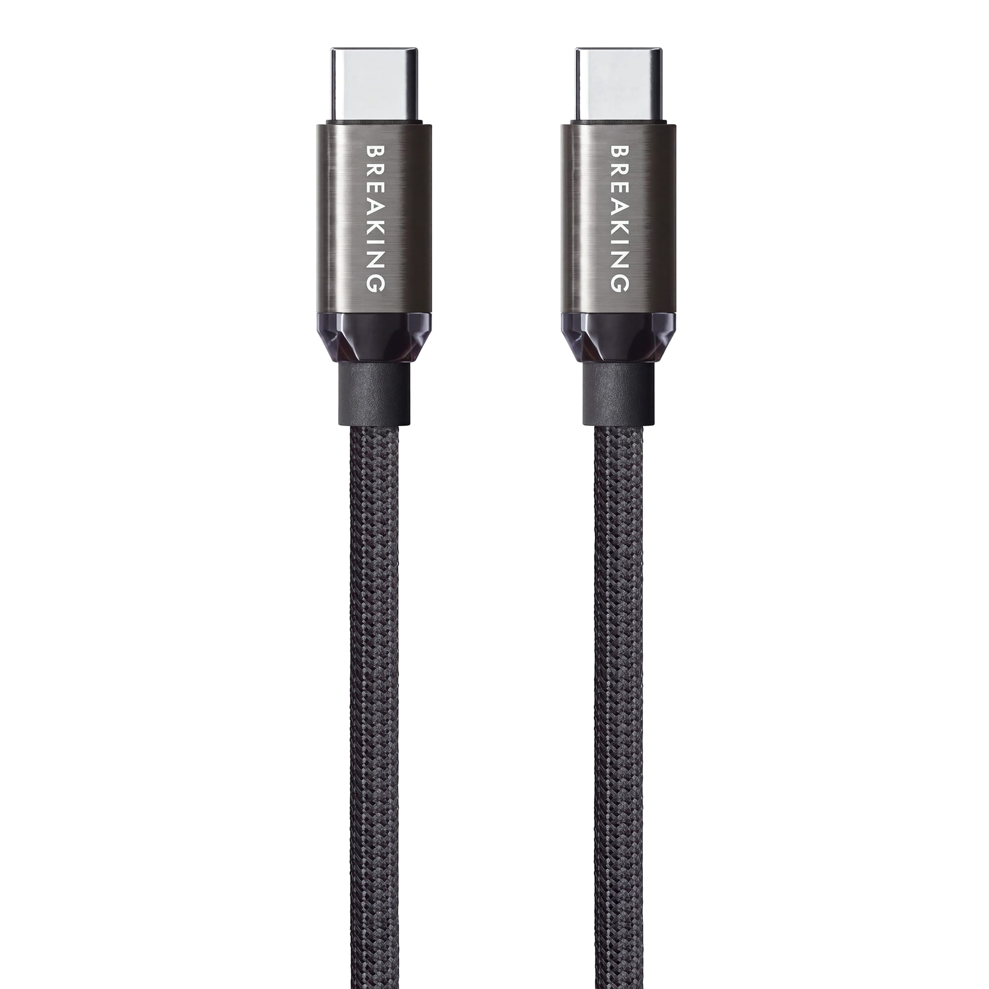 Кабель Breaking Graphite K40 USB-C - UCB-C 60W, 1m, черный